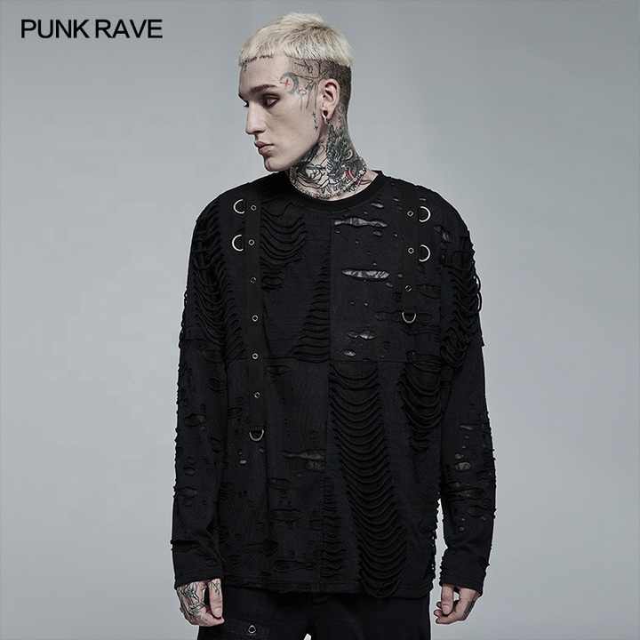 Punk coffee coat with removable hood